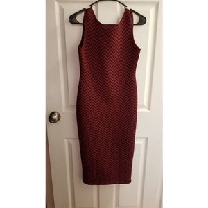 Burgundy Bodycon Dress